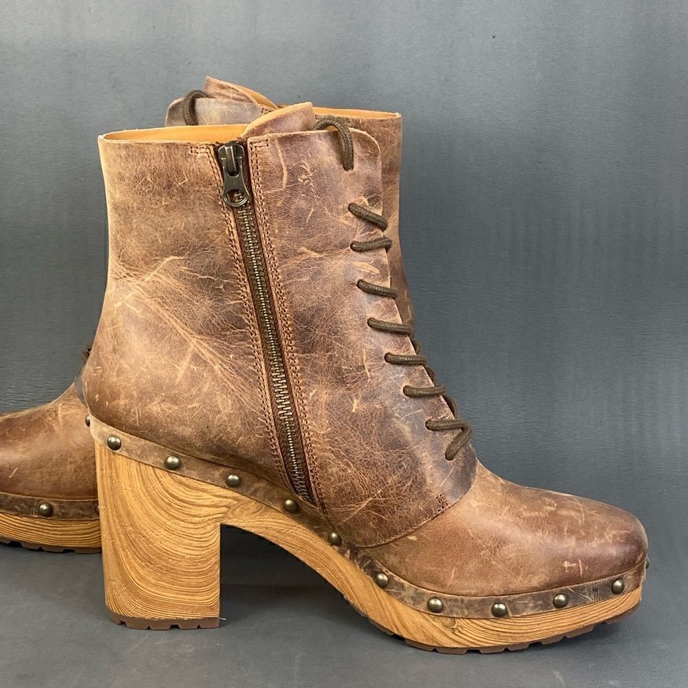Kork-Ease Sherborn Leather Lace-Up Boot - Brown womens size  9.5 - Picture 5 of 11